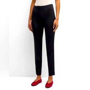 AKRIS Melissa Stretch Silk Pants Black Size 10